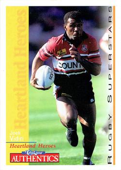 1995 Card Crazy Authentics Rugby Union NPC Superstars #49 Joeli Vidiri Front